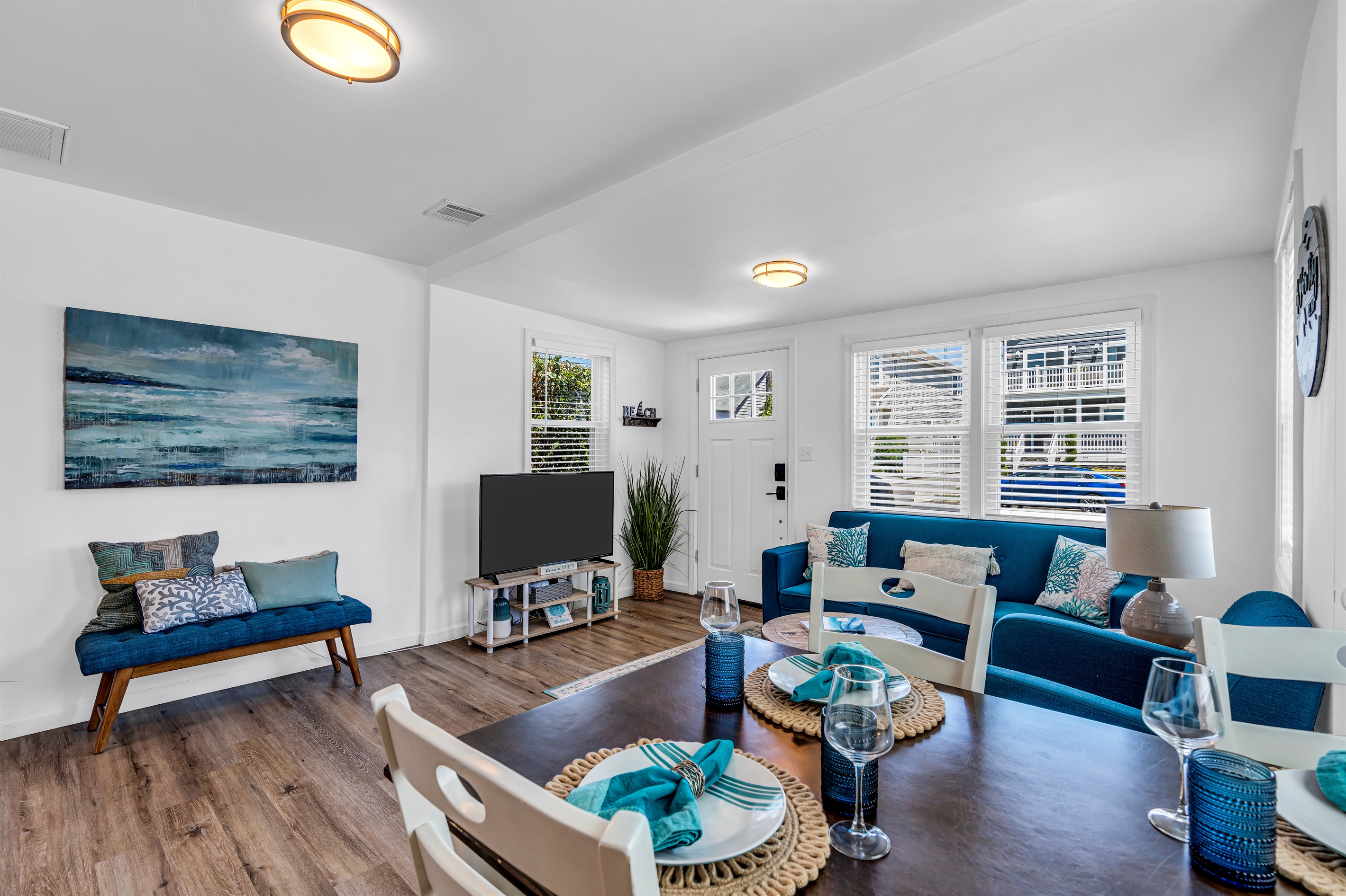 Our modern coastal beach house is a guest favorite!