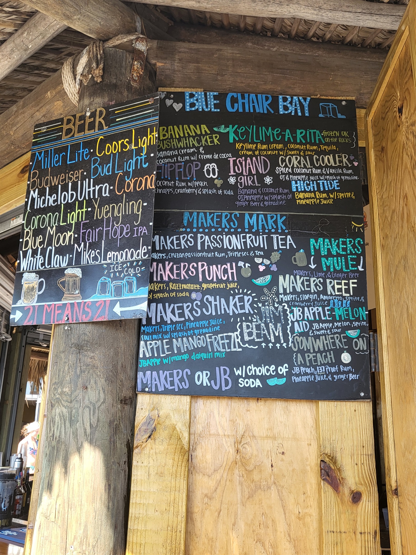 Tiki bar board