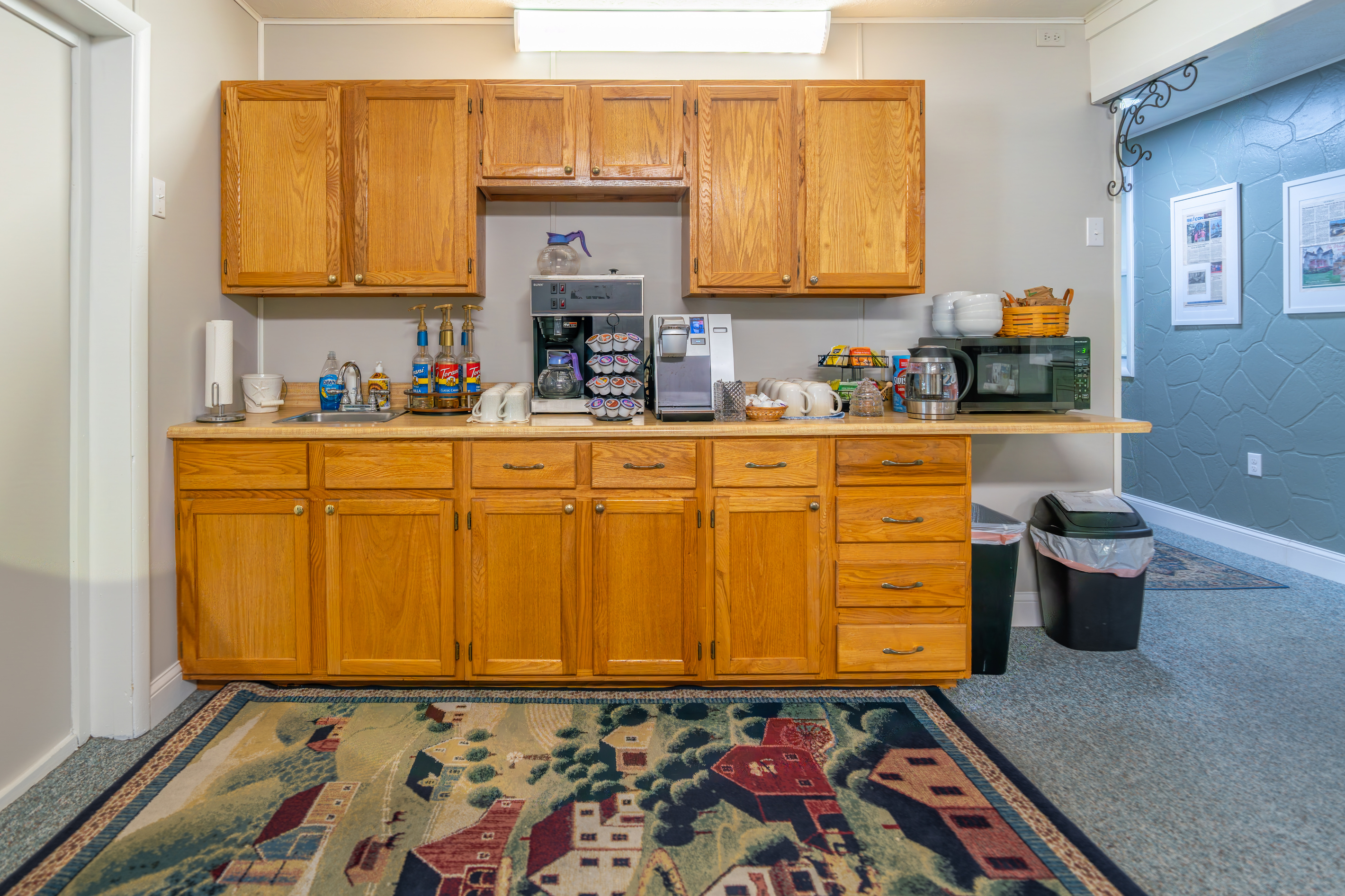 Kitchenette at Our Marblehead Ohio Inn