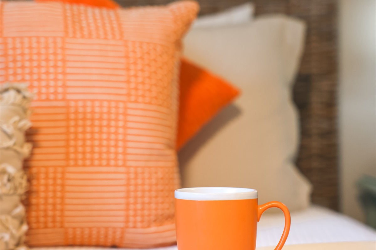 It's perfect for coffee in bed before joining everyone upstairs.