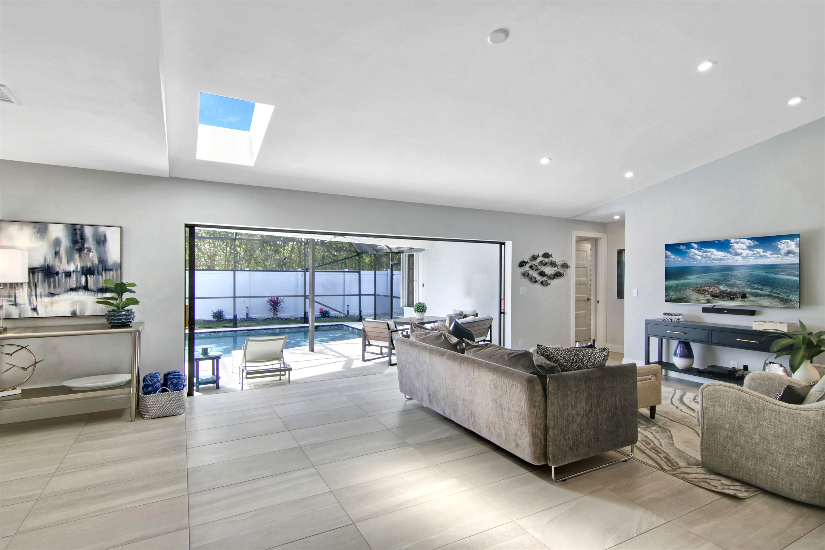 Bright, open concept living space