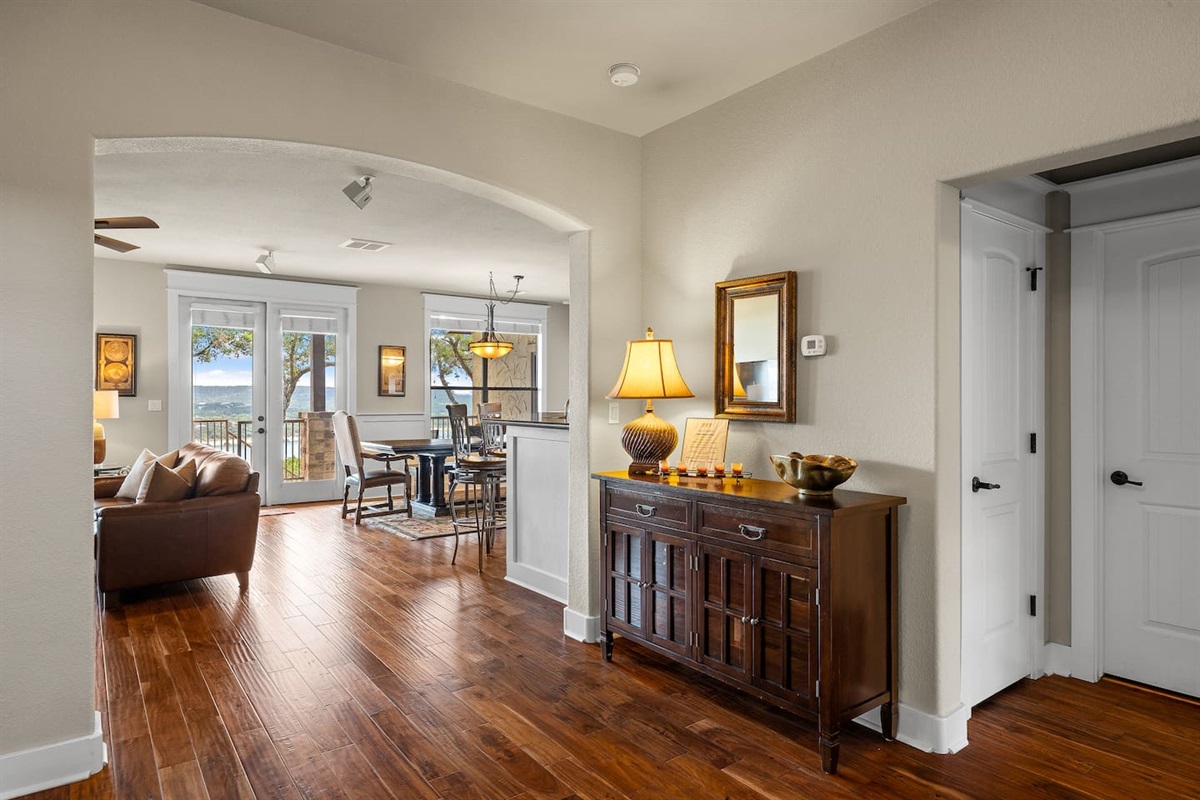 Hardwood Floors throughout Downstairs Level