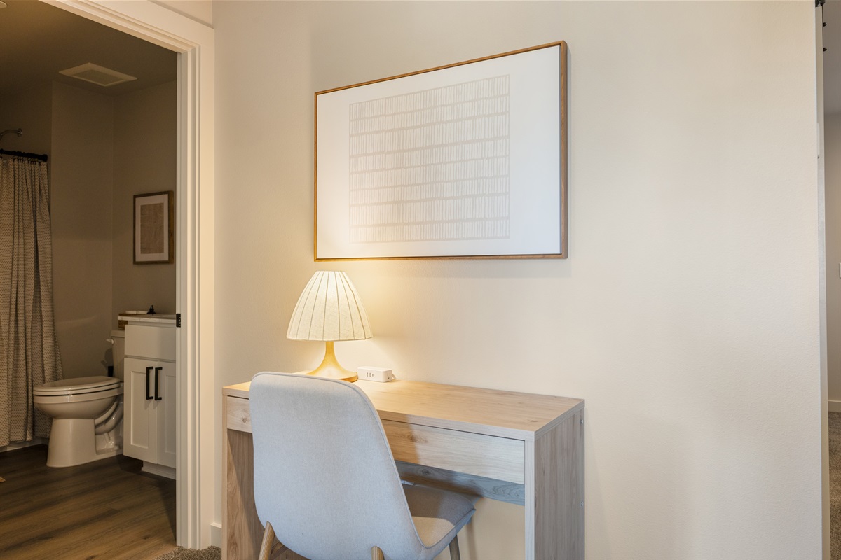 Upstairs workstation