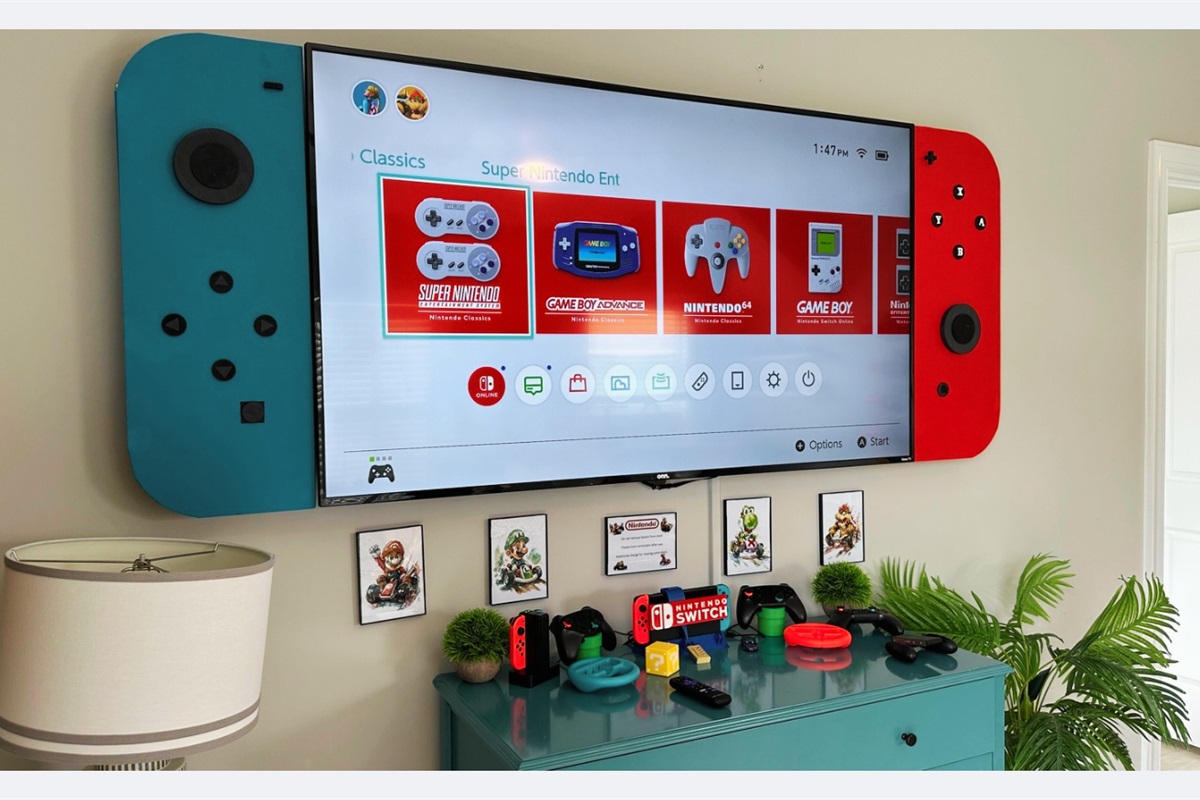 Unlimited fun at your fingertips – our Nintendo Switch wall is ready for play