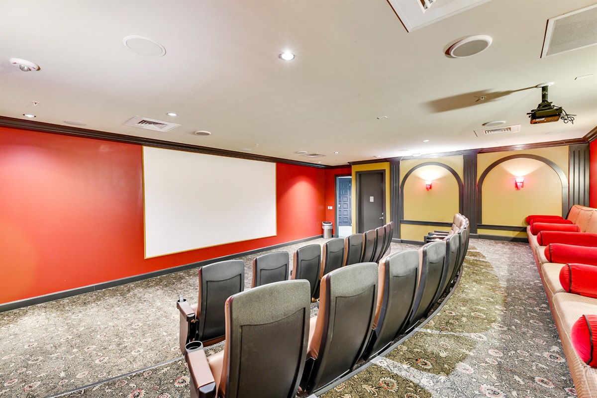 Movie theater available for free!  Reservations recommended through concierge!
