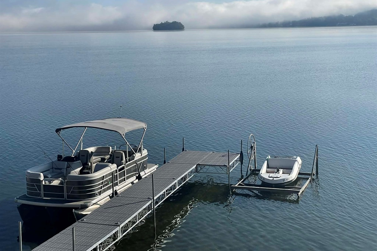 View from the deck, Deowongo Island in the distance