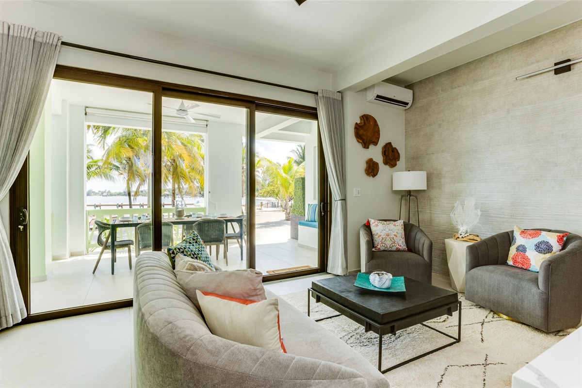 Living Room and Patio View