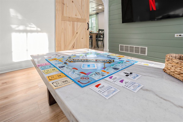Gather around a game of Muskegonopoly!
