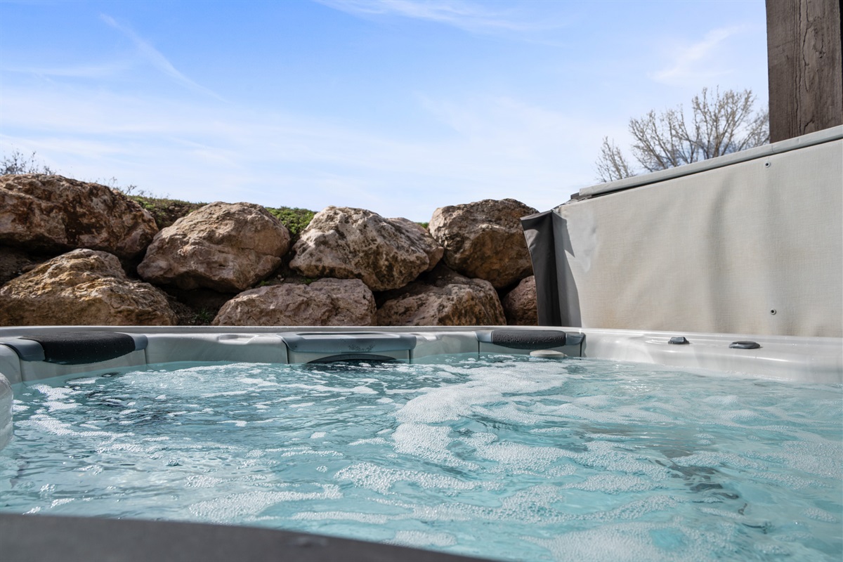 Soak in the private hot tub after a day exploring Pineview Reservoir or Snowbasin.