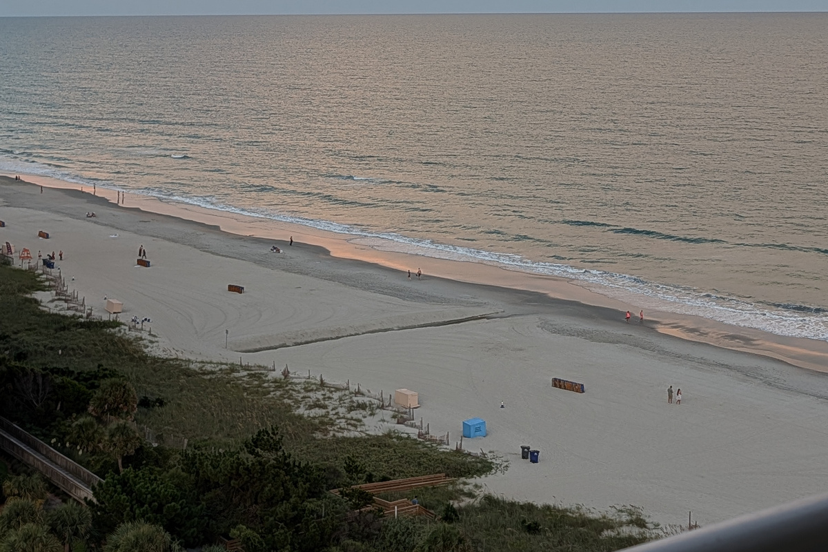 Serenity of morning on the beach