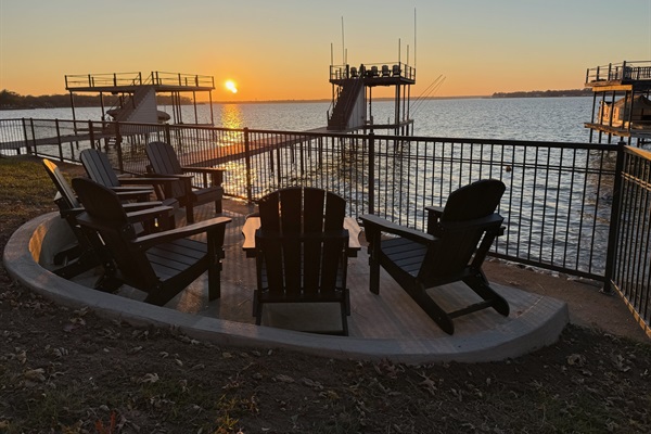 Sunsets are beautiful on the lake