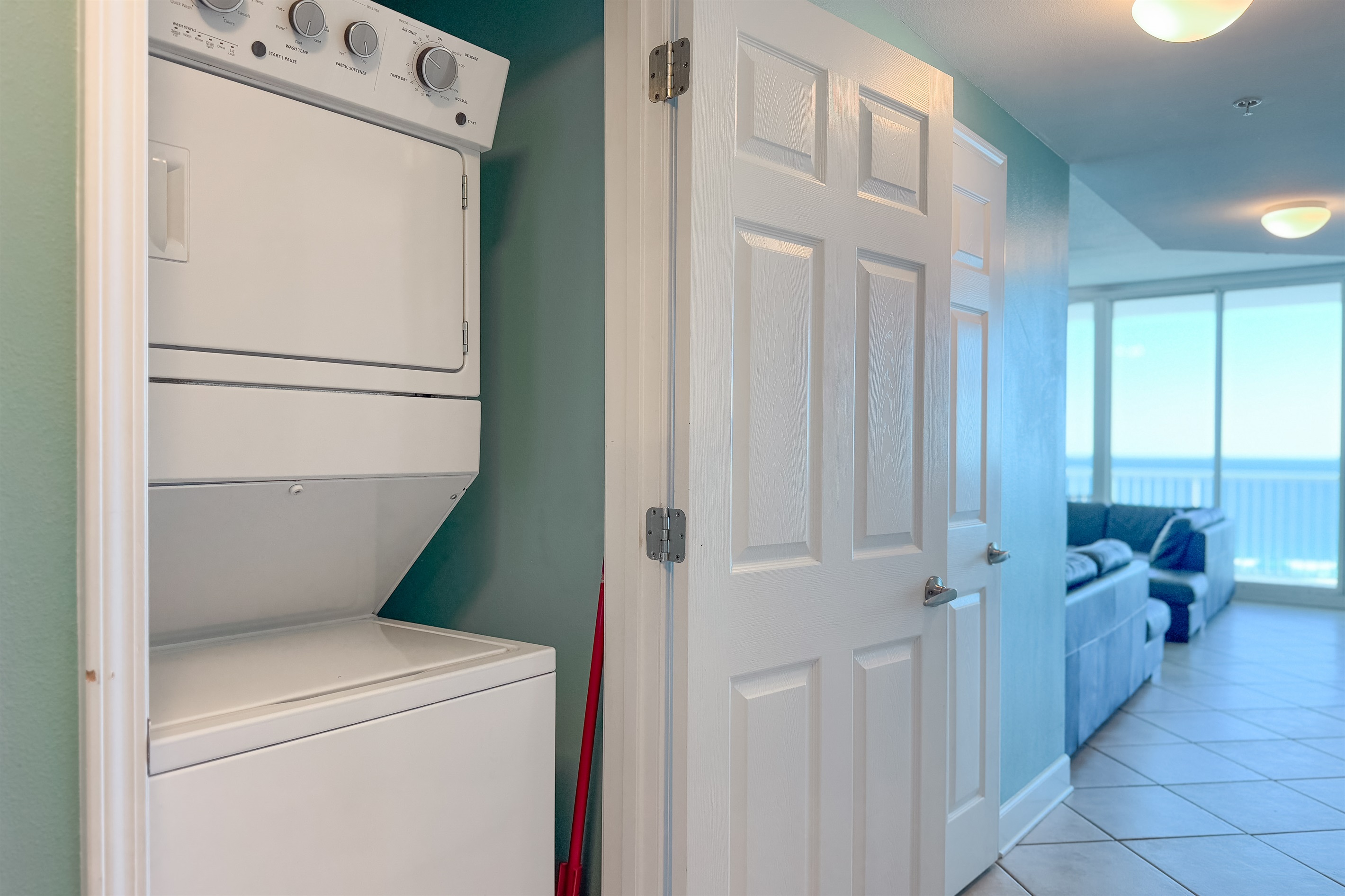 Make yourself at home with the convenience of an in-unit washer and dryer.  No need to overpack!