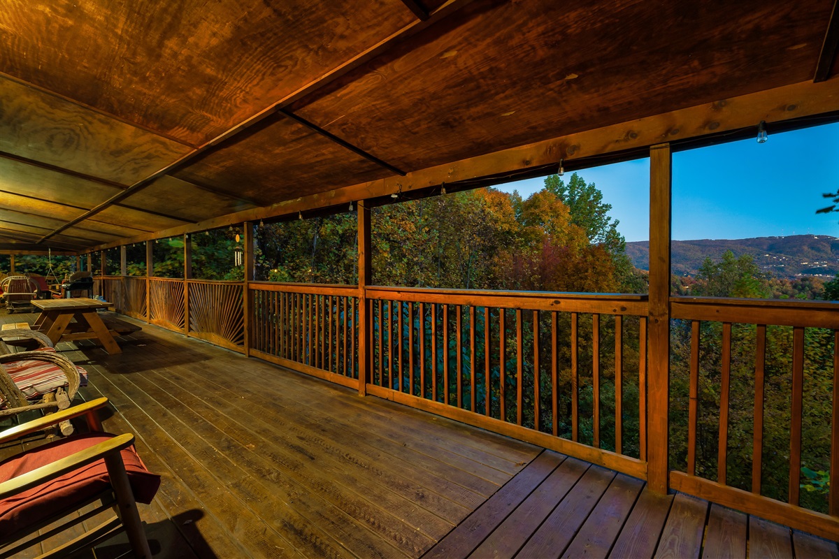 Sunrise and sunset views.