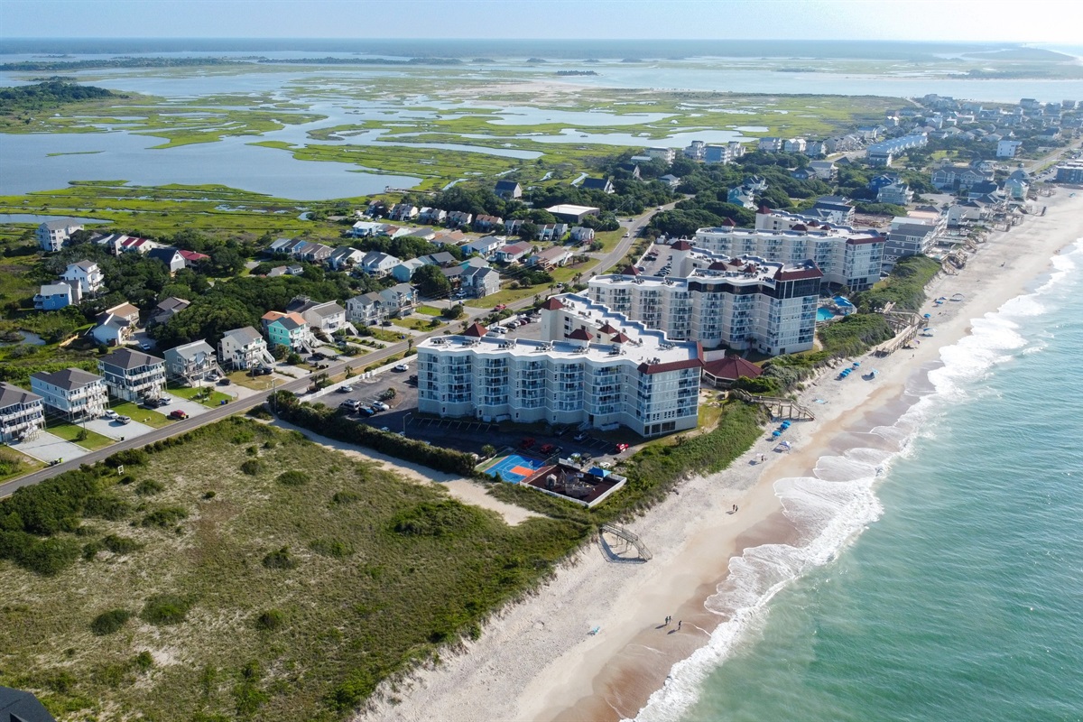 The vibrant coastal landscape
