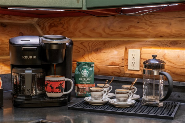 Start your mornings with a fresh cup of coffee.