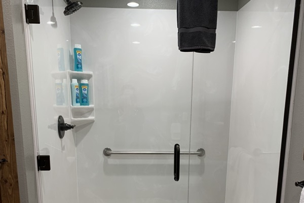 Accessible bathroom with shower