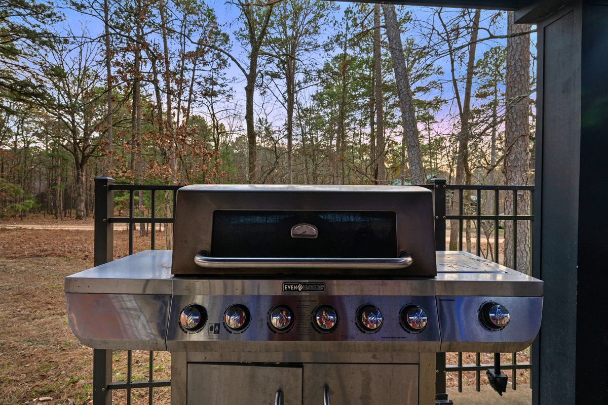 Ready for cookouts and shared meals, the outdoor grill makes it easy to bring everyone together for casual dining.