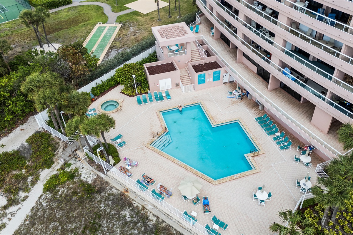 Saltwater pool and hot tub