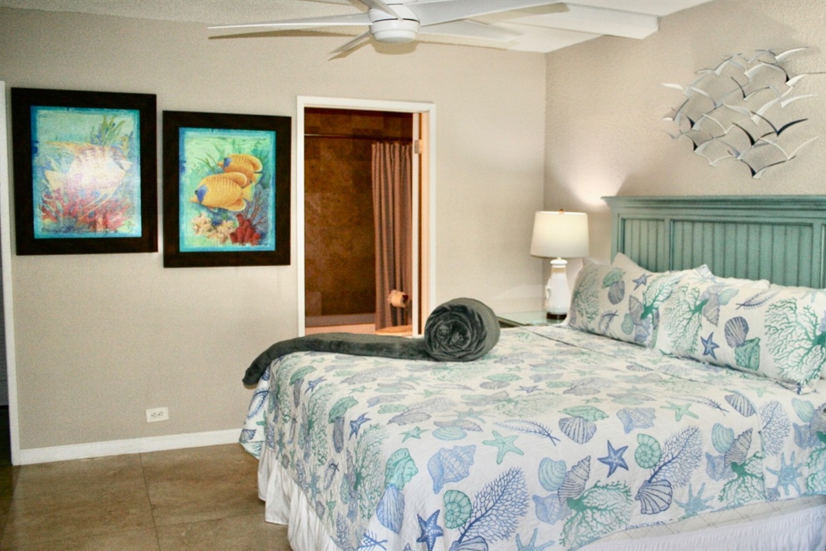 Suite Two with king bed and en suite bath