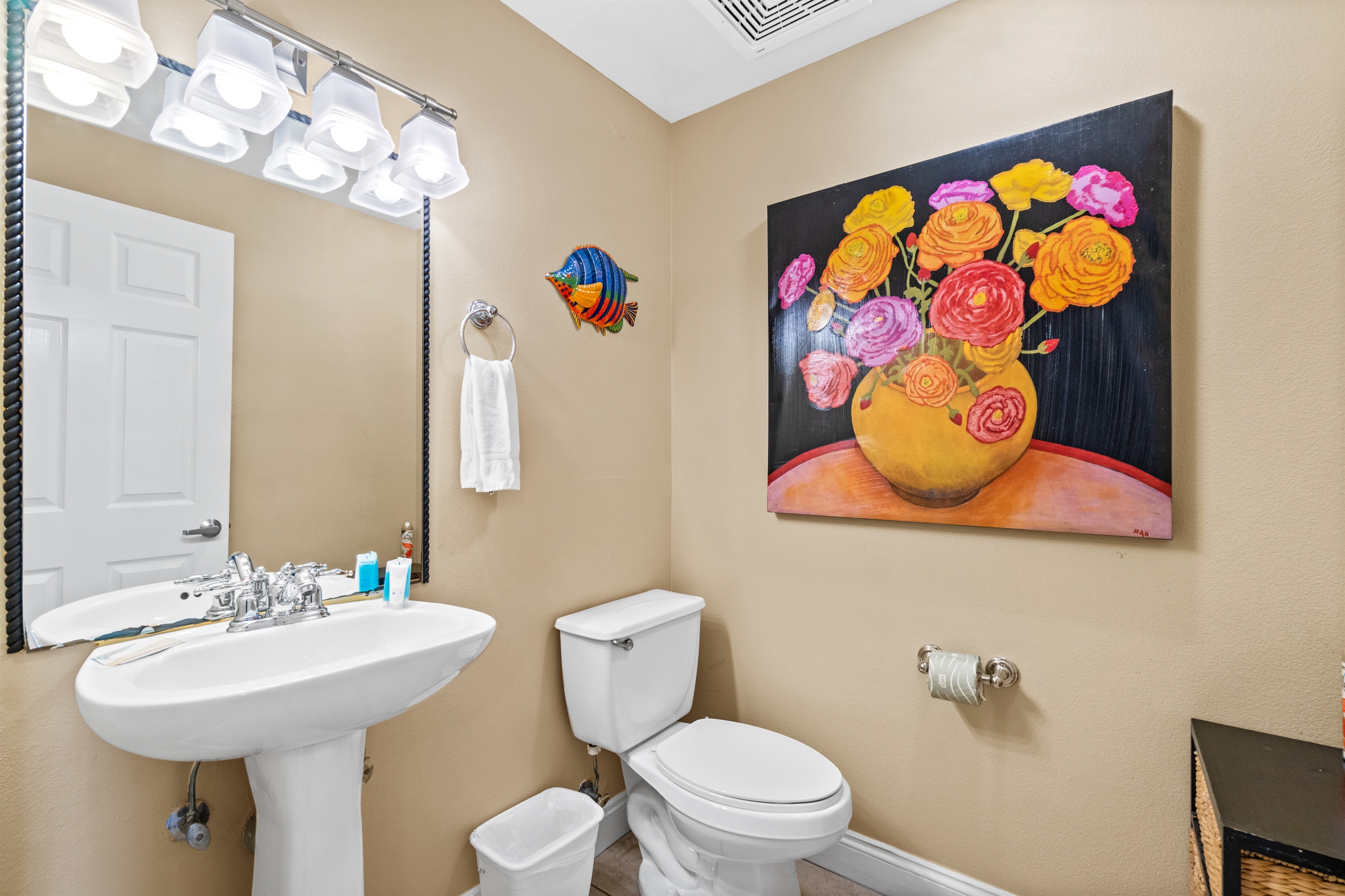 2nd bathroom off the hall