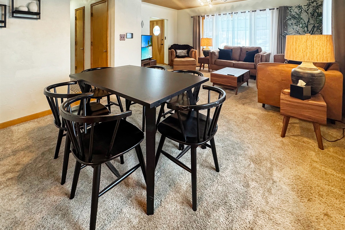 Mid-century style meets modern comfort in this inviting living space