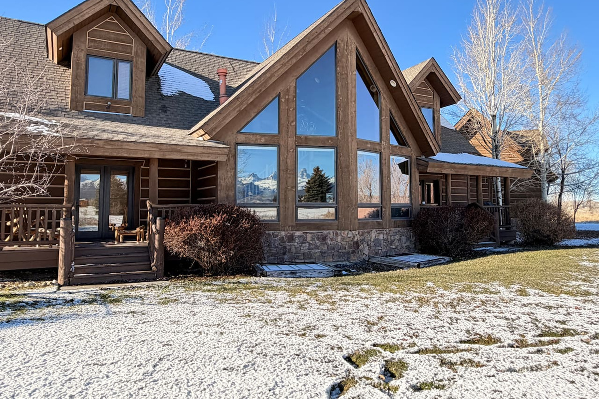 On clear days, the windows reflect the breathtaking Teton range—look closely and you can even spot the iconic Grand Teton.