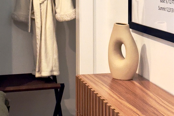 Plush bath robes in each bedroom