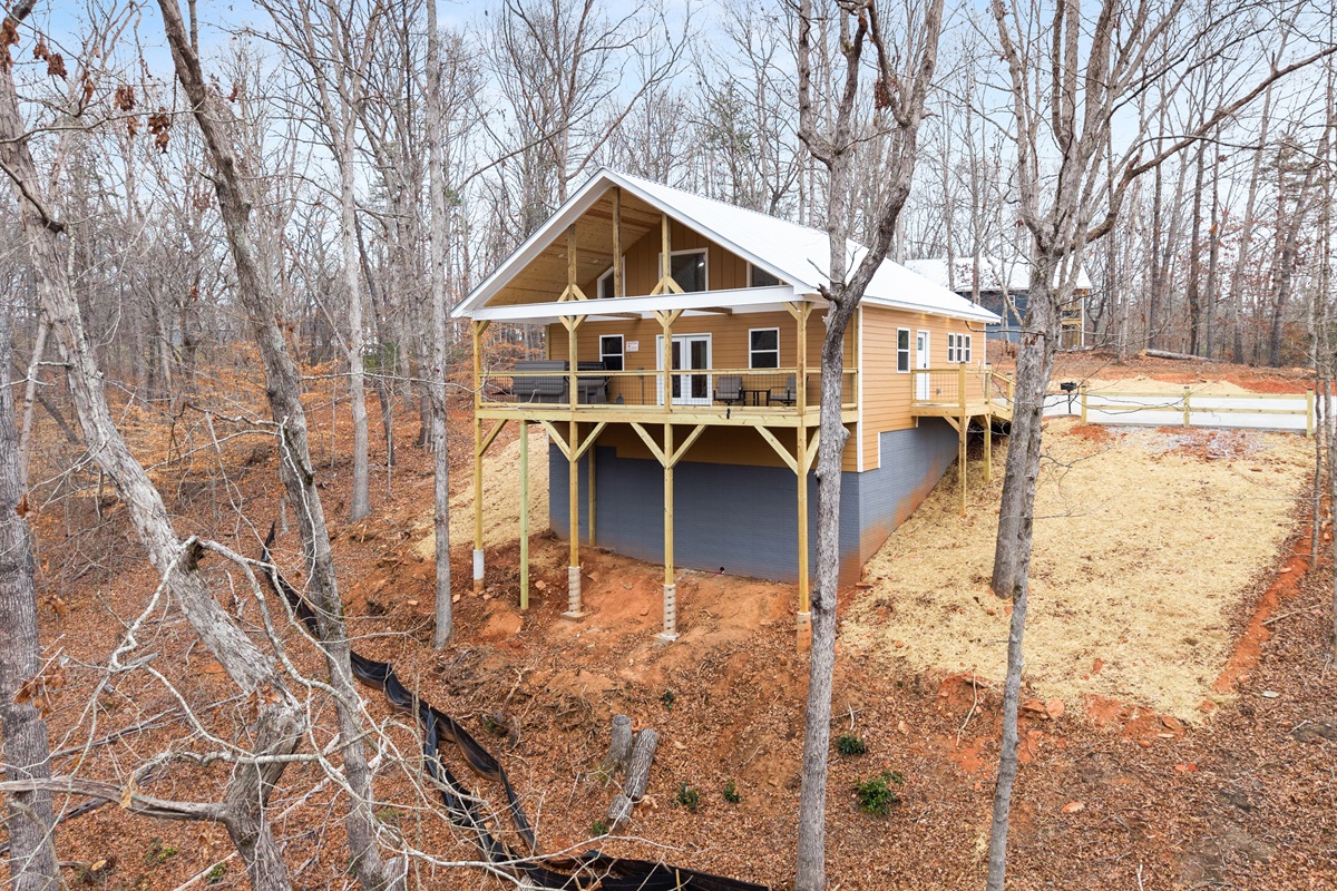 Your private escape with creek below.