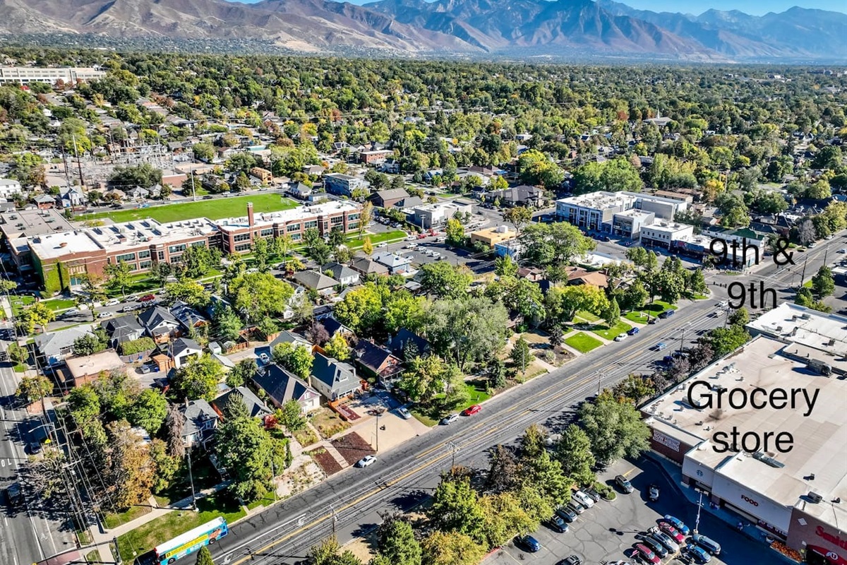"One of the best locations in all SLC. Half block to the center of 9th and 9th. Right across the street from a grocery store" - Gary (May 2023)