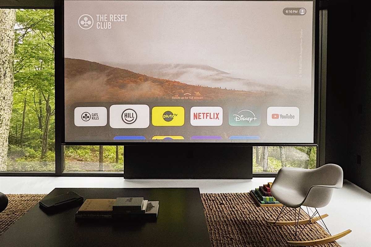 Living Room in theater mode.