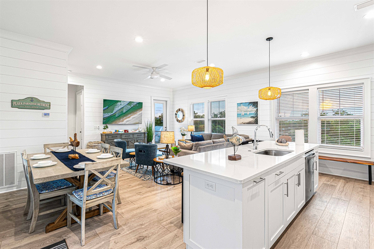This is not Grandma's old beach house. Walk in and rest assured you are on vacation without a care in the world. We have taken care of it all. Come see! 