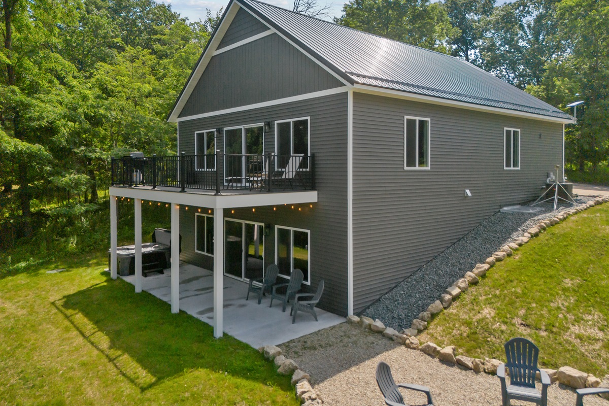 Choose between relaxing on the sunny upper deck or the shaded lower deck—both made for unwinding
