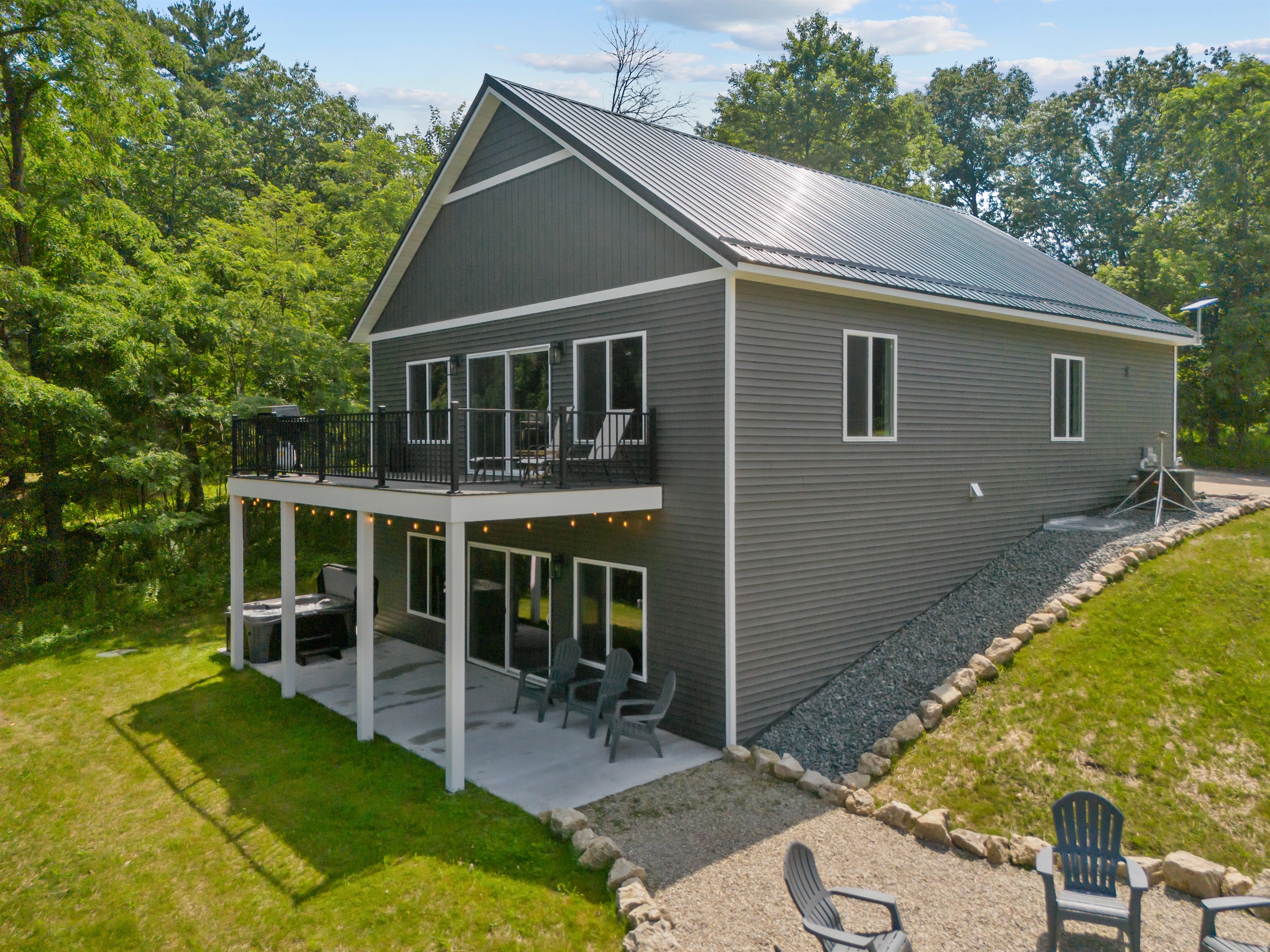 Choose between relaxing on the sunny upper deck or the shaded lower deck—both made for unwinding