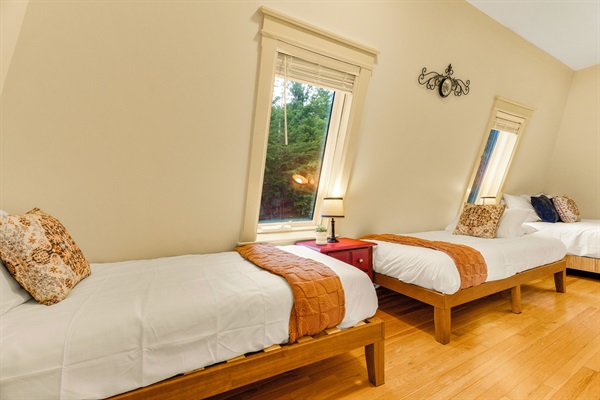 BR5: 3rd level bedroom with queen plus 2 twins

