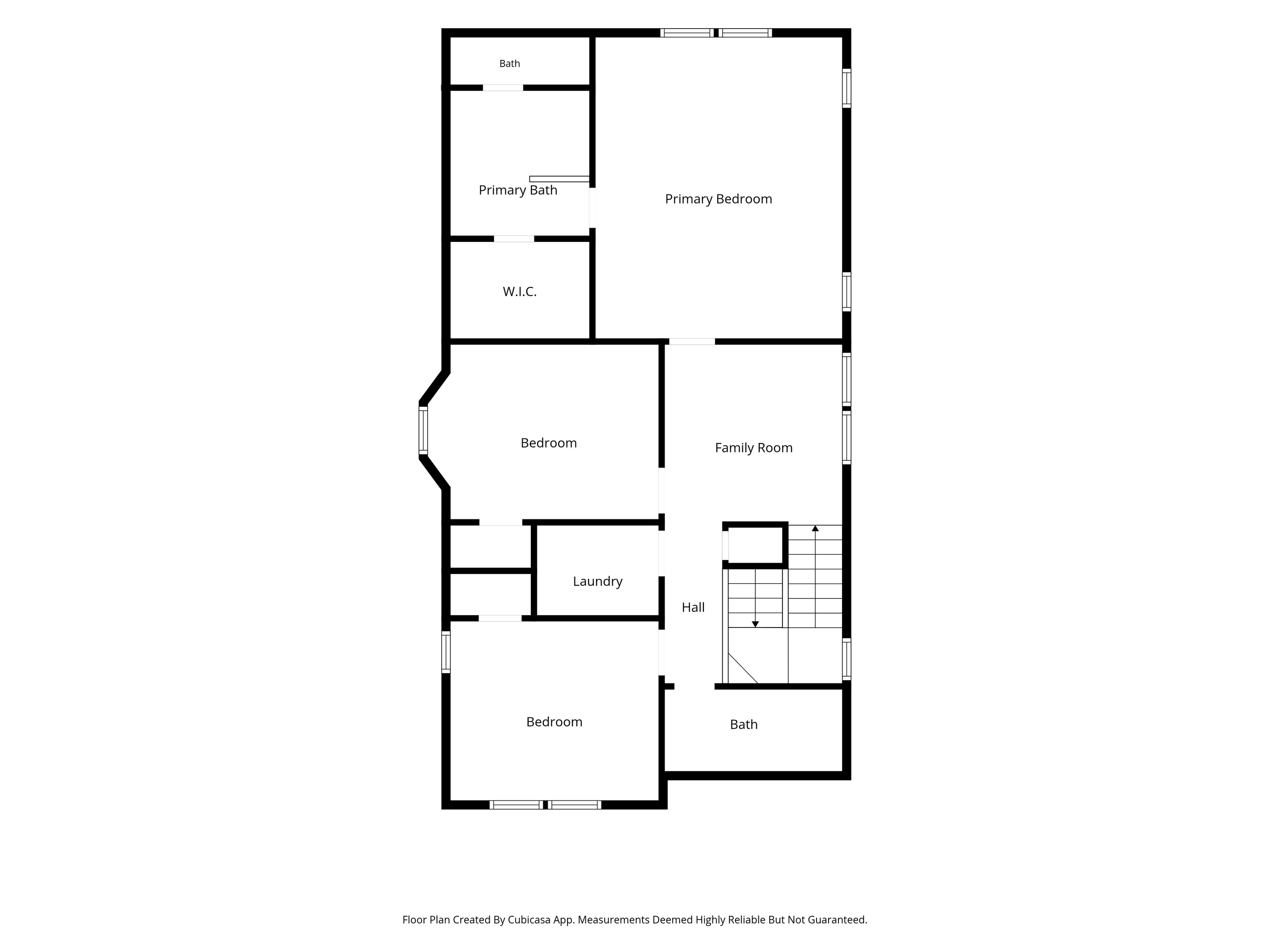 The second floor at a glance: three bedrooms, two baths, a shared family room and laundry all on one level. Sort out who sleeps where before you arrive, then settle in the moment you walk through the door.