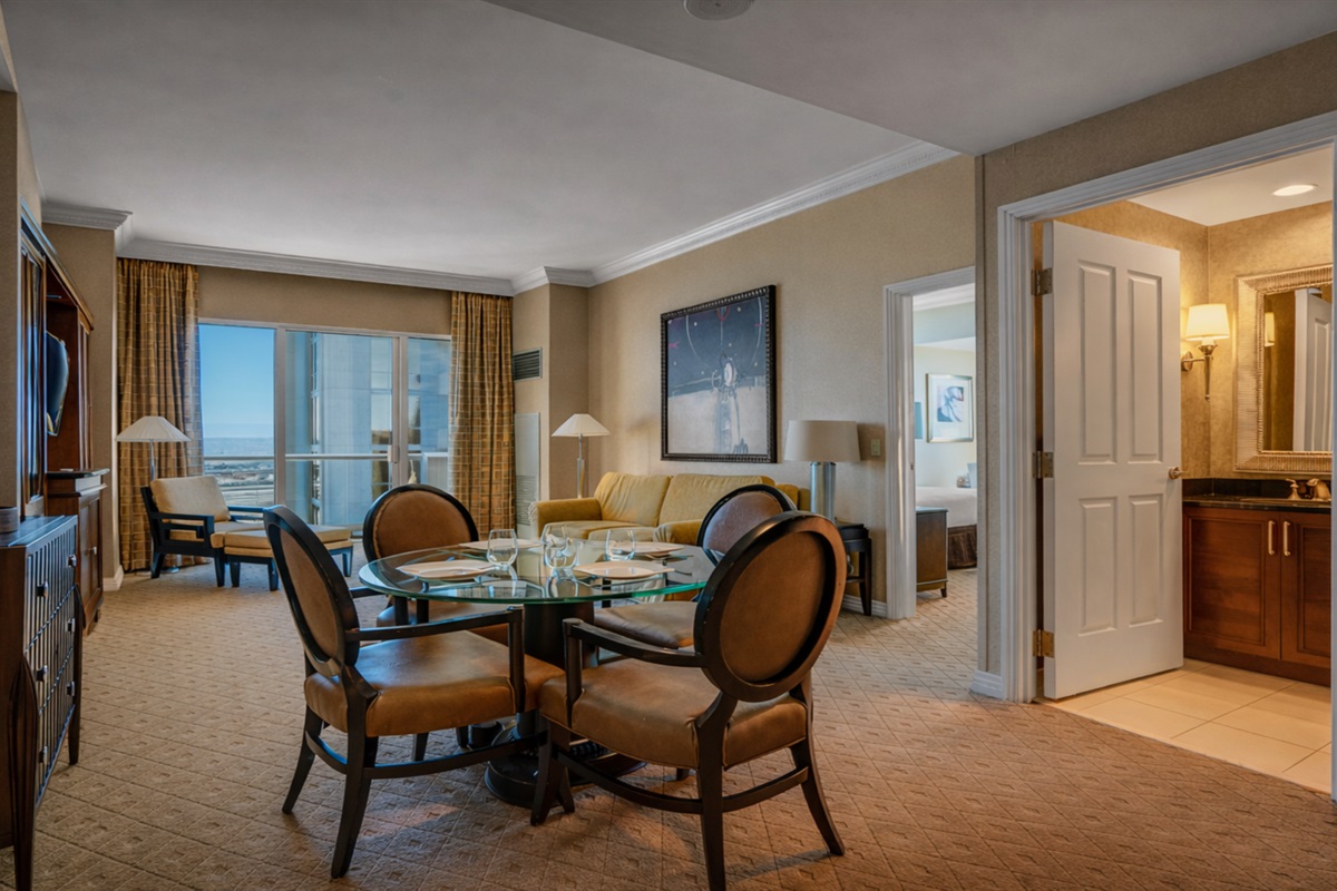 Elegant dining with breathtaking views.