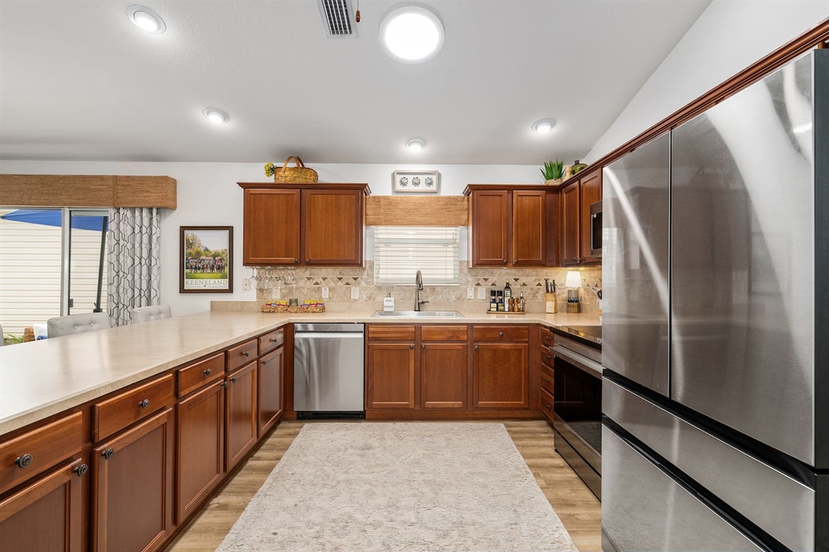 Plenty of cabinets and counter space for all of your cooking needs.