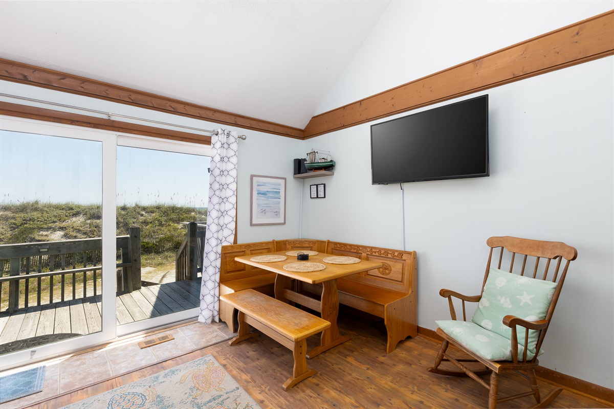 Dining area off the living room