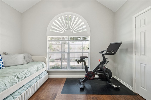 Stay active with Peloton bike and Precor elliptical.