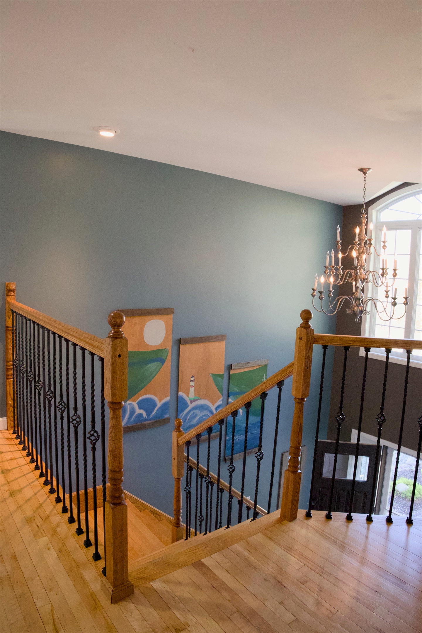 Entryway, as seen from 2nd floor. Lots of light in this space!