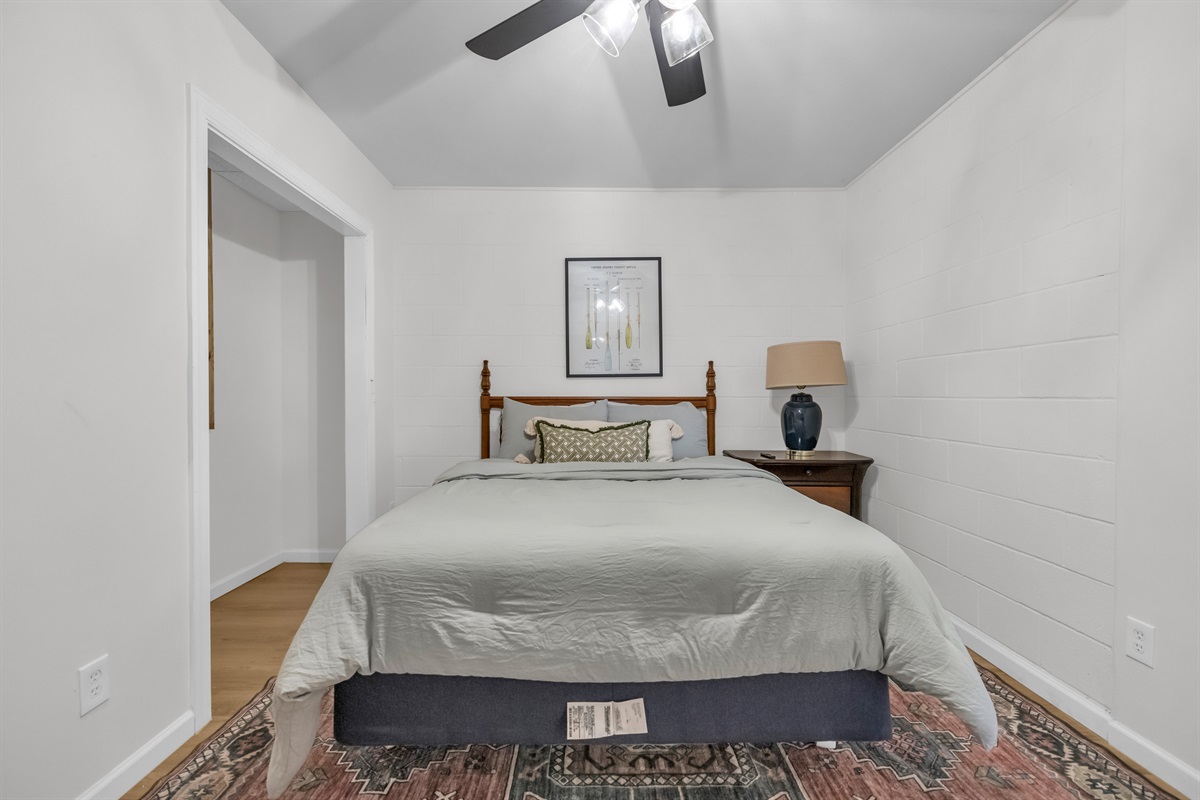 Downstairs Bedroom with Queen Bed