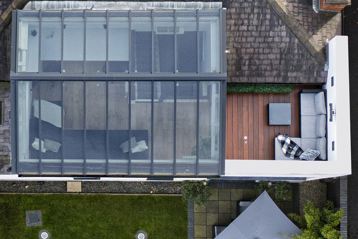 Bird's Eye View of Thrushley Cottage
