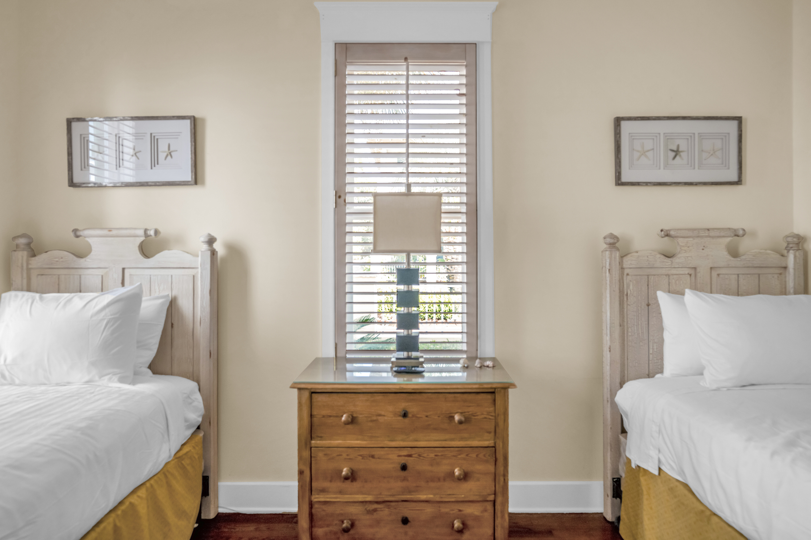 First floor twin bedroom with ensuite bath.
