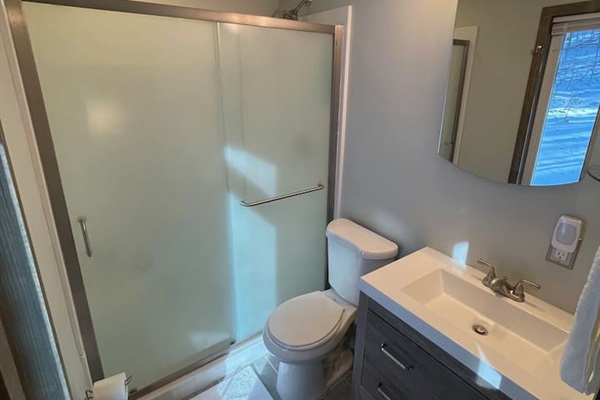 Full Bathroom with stand up shower