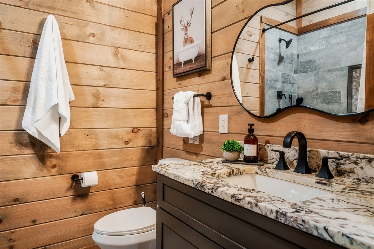 6th bedroom ensuite bathroom with rain shower