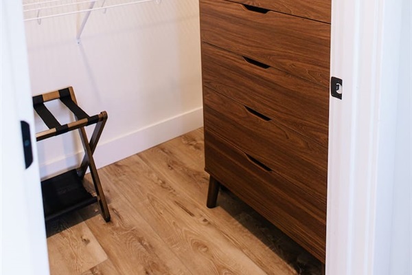 Large closet with Dresser