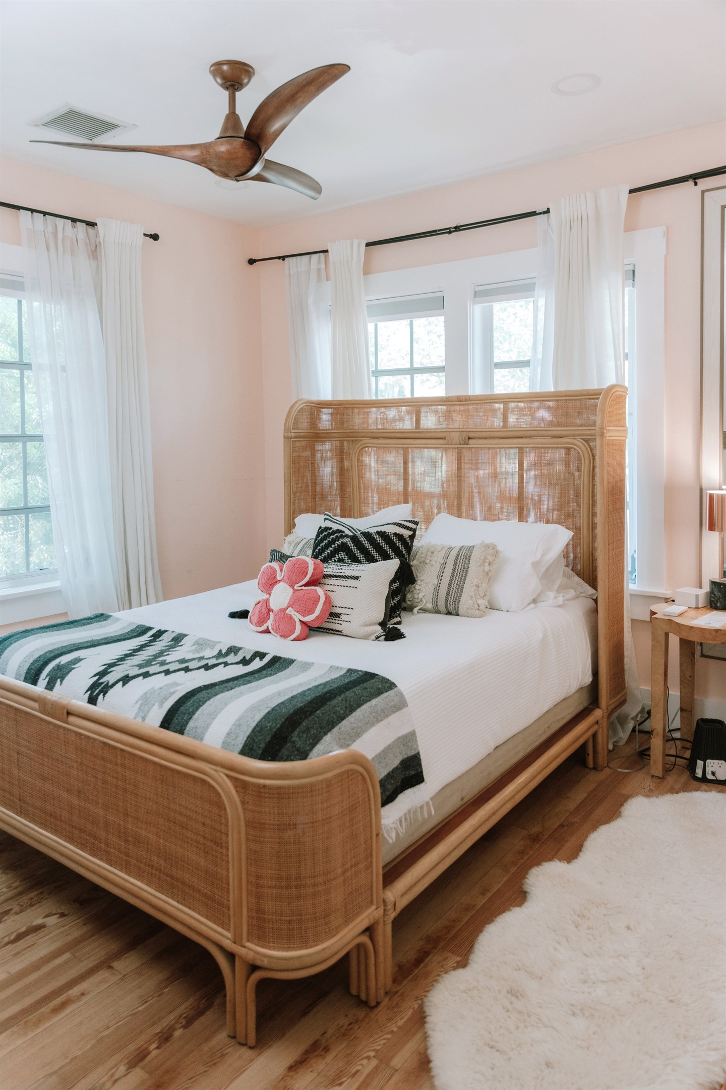 The second bedroom is bright, cheery and gets lots of natural light.