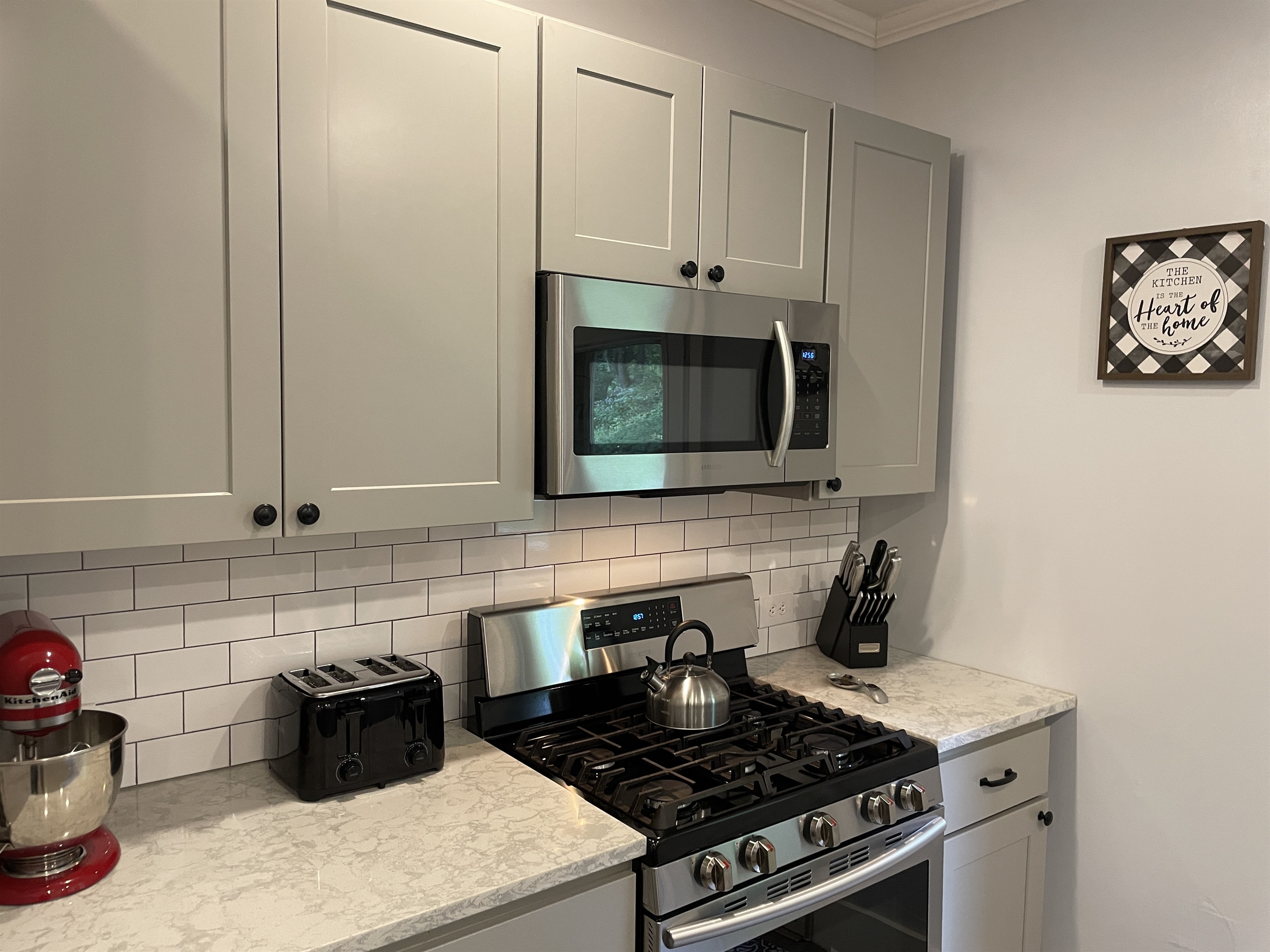Renovated kitchen, bright and beautiful