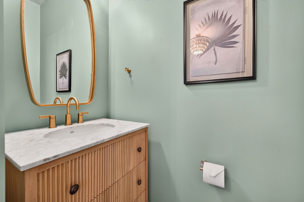 Bathroom 6: Half bath | Tahanan Palms | 3 38th Ave | IOP Escapes