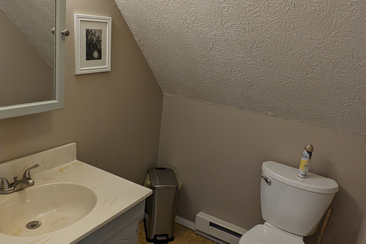 Upstairs half bath